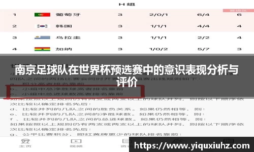 南京足球队在世界杯预选赛中的意识表现分析与评价